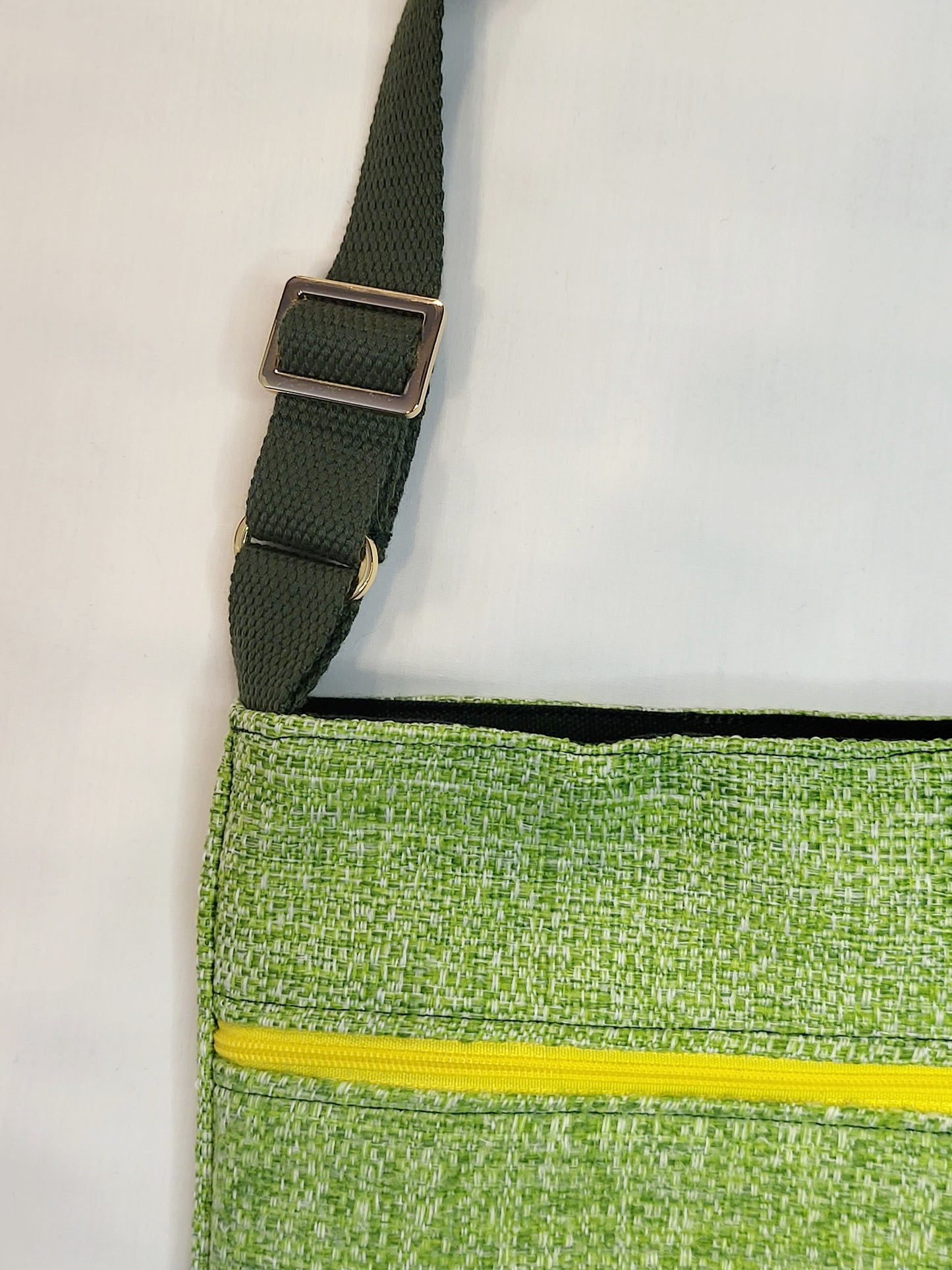 Crossbody Bag- Green and Plantain leaf