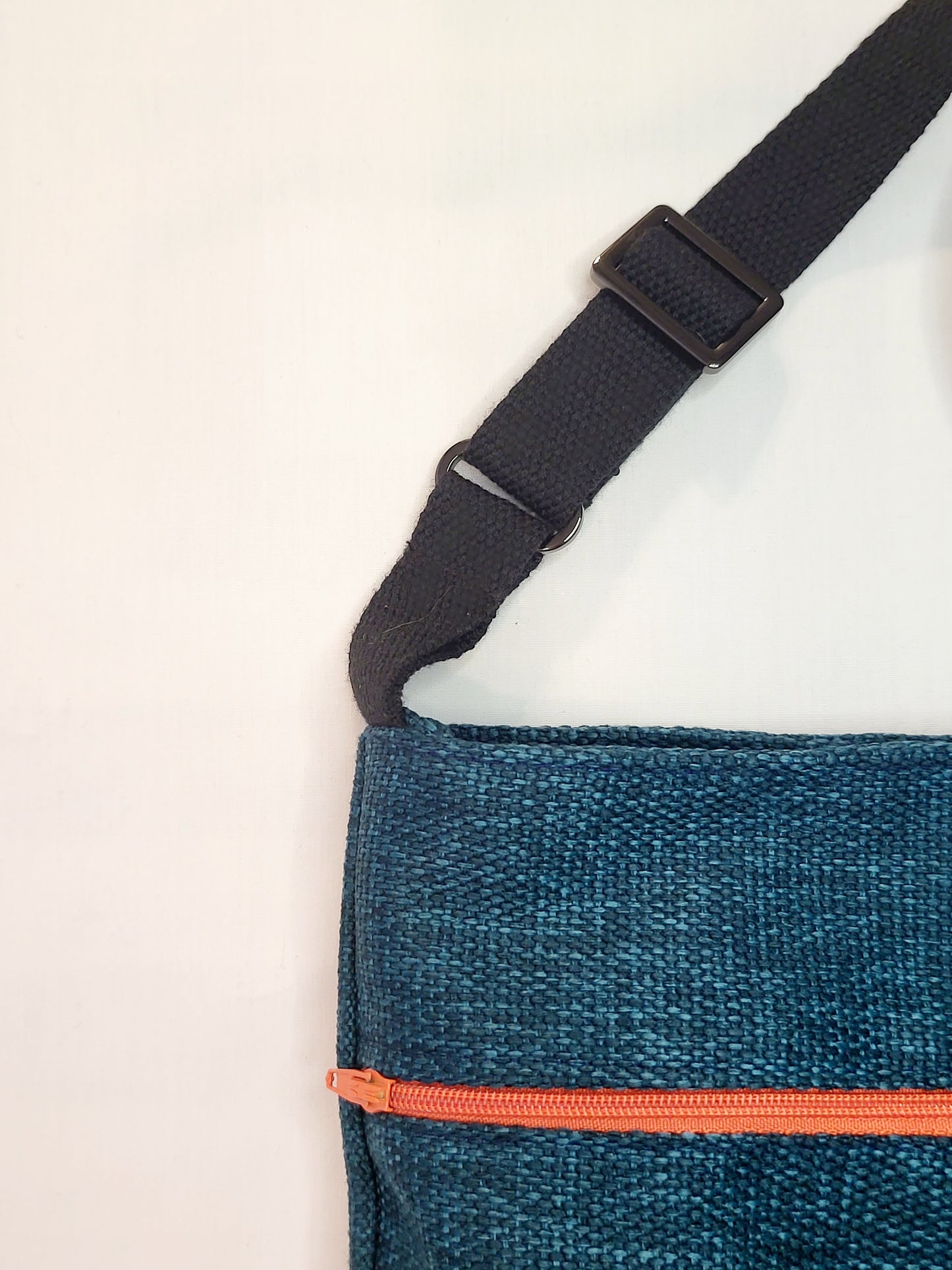 Crossbody Bag- Teal and Tigers